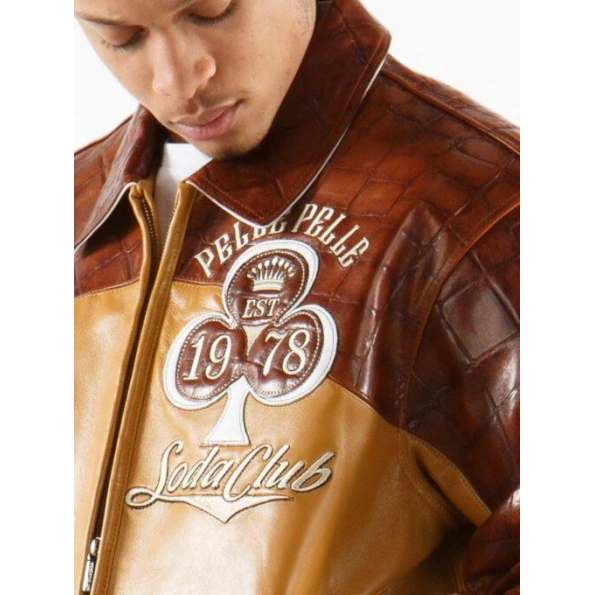 Pelle Pelle High Roller Varsity Leather Jacket | Men Jacket view 4