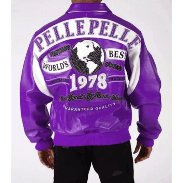 Pelle Pelle Purple Vintage Leather Jacket