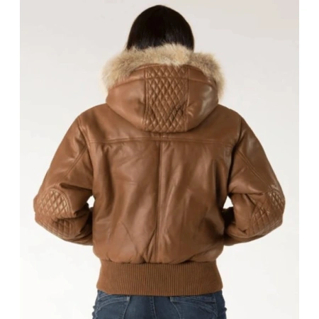 Pelle Pelle Women Brown Quilted Leather Jacket