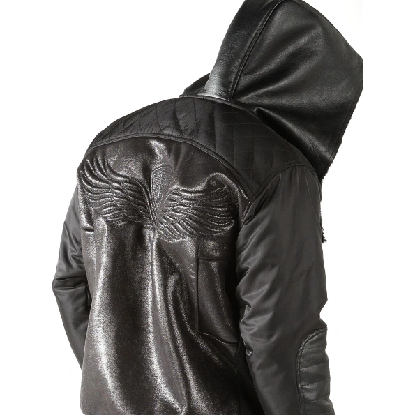 Pelle Pelle Black Wings Men Leather Jacket