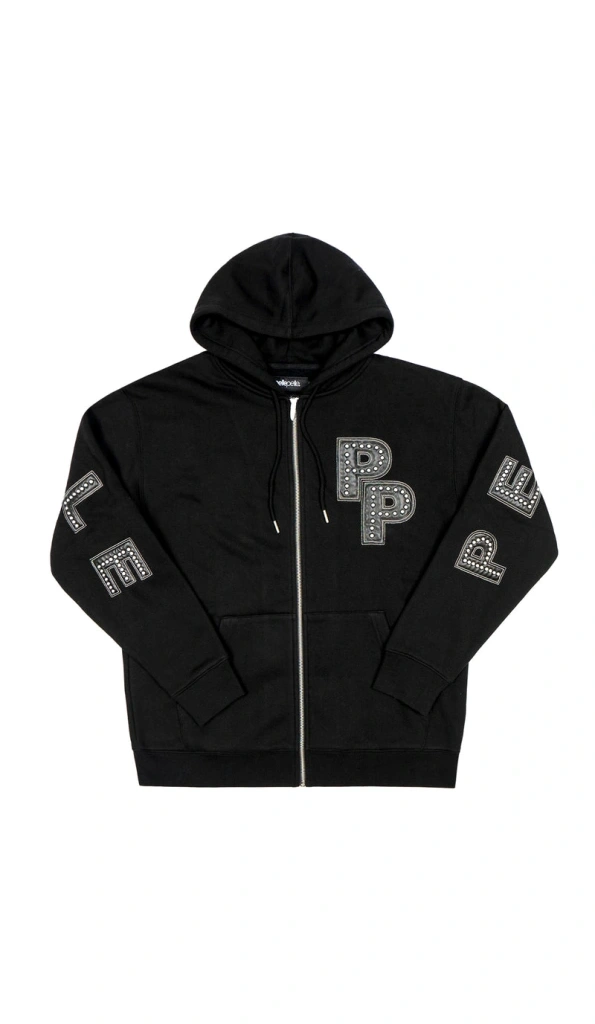 Pelle Pelle Black Wool Hood Jacket