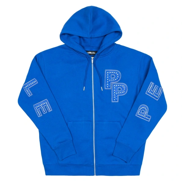 Pelle Pelle Blue Wool Hood Jacket