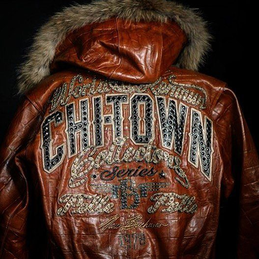 Pelle Pelle Brown World Renown ChiTown Jacket | Fur Hood view 2