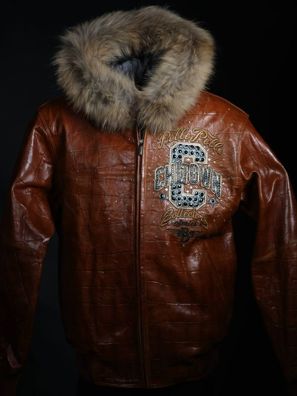 Pelle Pelle Brown World Renown ChiTown Jacket | Fur Hood