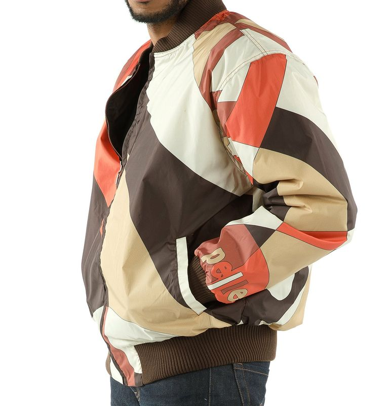 Pelle Pelle Brown Abstract Men Leather Jacket view 2