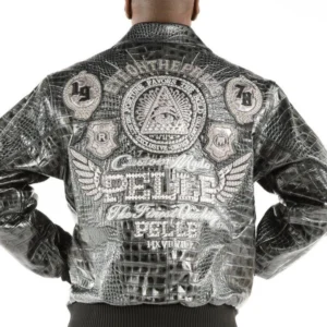 Pelle Pelle Eye On the Prize Croc Leather Jacket