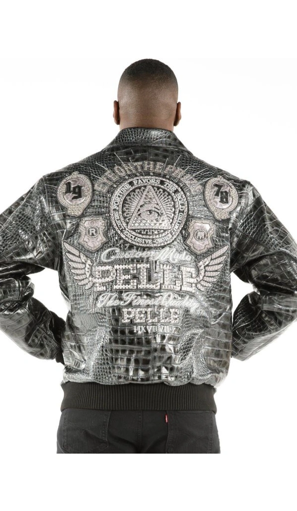 Pelle Pelle Eye On the Prize Croc Leather Jacket