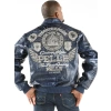 Pelle Pelle Men Blue Croc Leather Jacket