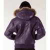 Pelle Pelle Quilted Fur Hood Leather Jacket