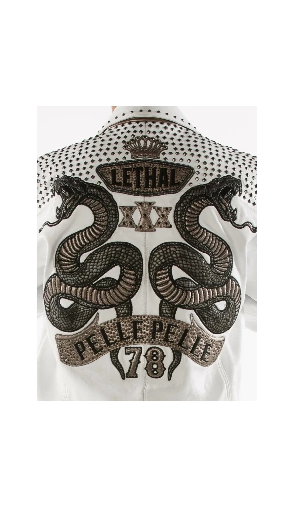 Pelle Pelle Lethal White Studded Jacket