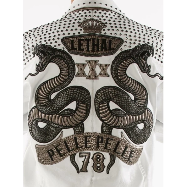 Pelle Pelle Lethal White Studded Jacket