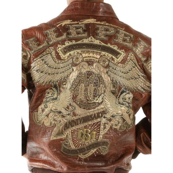 Pelle Pelle Men 40th Anniversary Brown Jacket | MB Jacket view 3