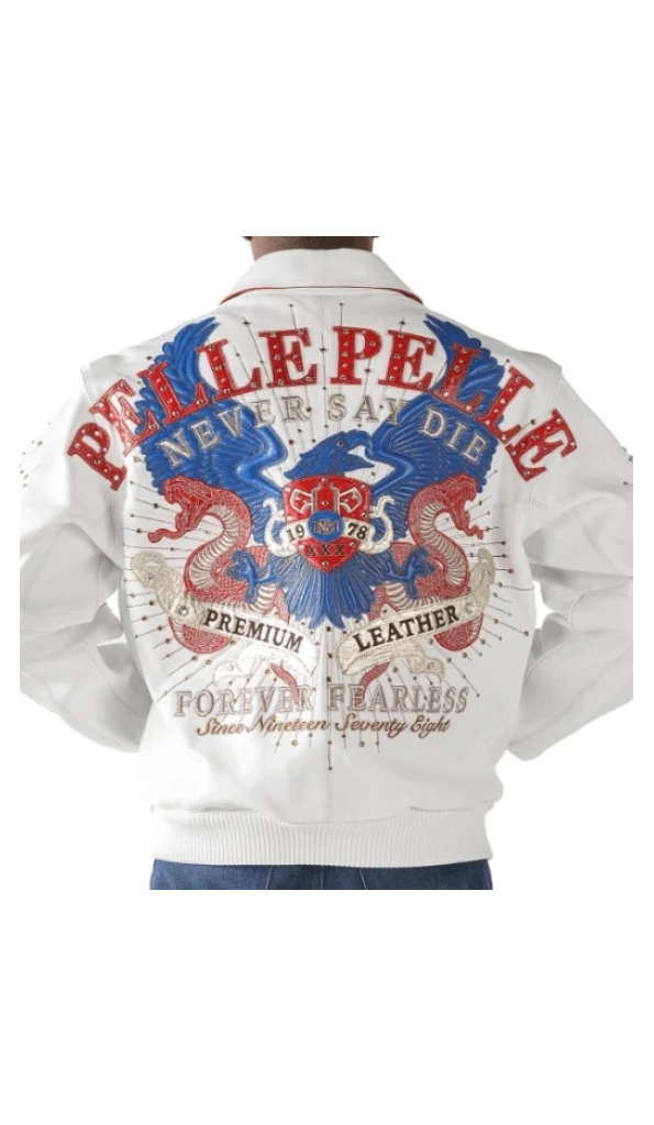 Pelle Pelle Forever Fearless White Jacket | Leather Jacket