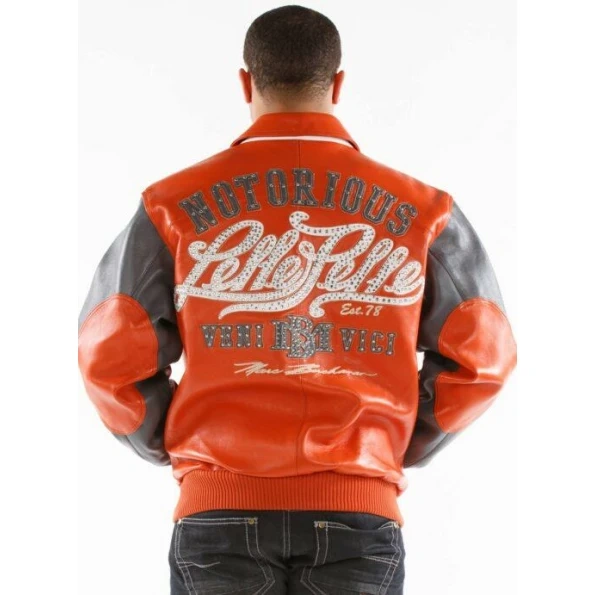 Pelle Pelle Men Notorious Orange Leather Jacket | MB Jacket
