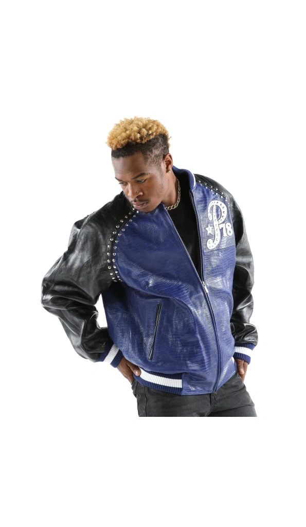 Pelle Pelle Dark Blue Premium Leather Jacket | Men Jacket