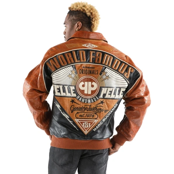 Pelle Pelle World Famous Brown Leather Jacket