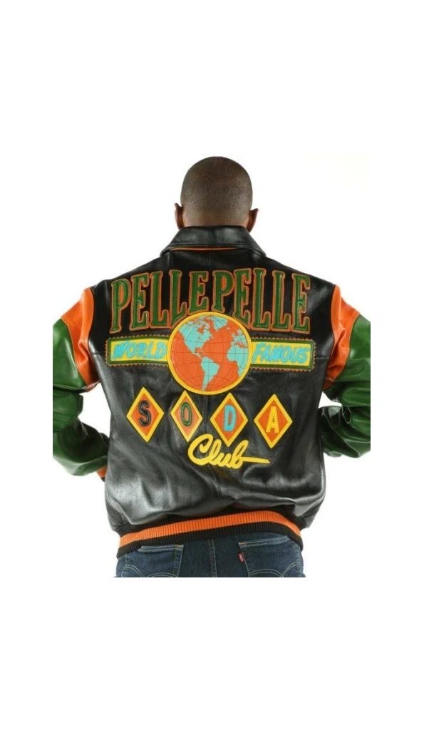 Pelle Pelle Men Soda Club Varsity Leather Jacket