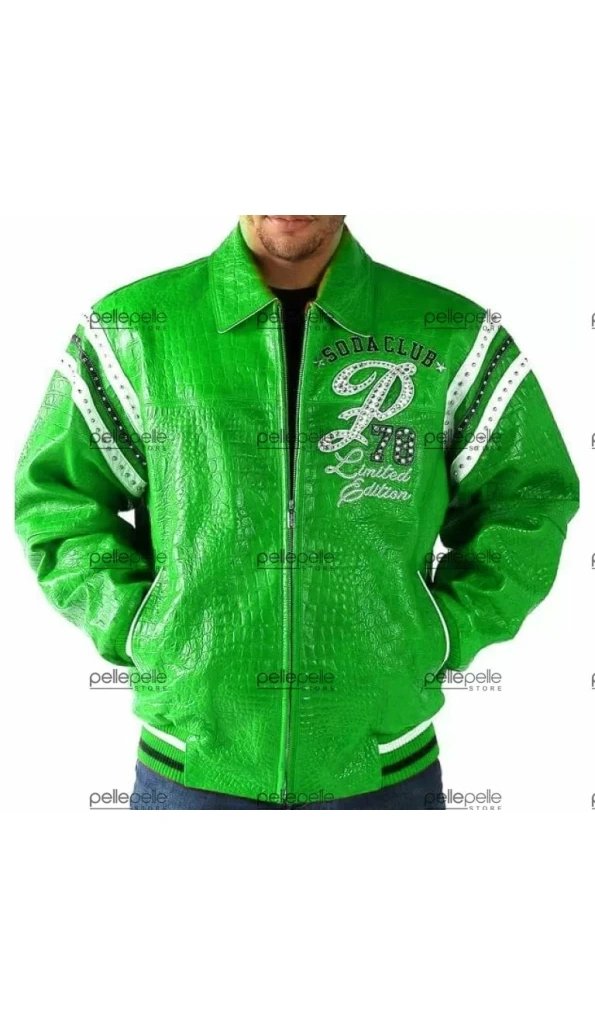 Pelle Pelle Men Soda Club Croc Leather Jacket