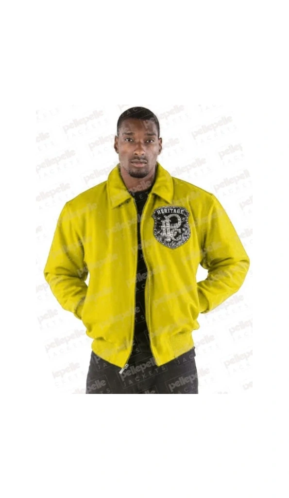 Pelle Pelle Yellow All Or Nothing Men Jacket | Wool Jacket