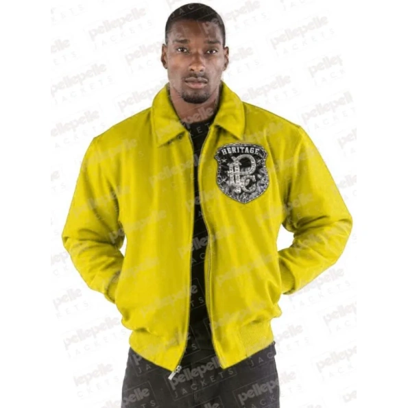 Pelle Pelle Yellow All Or Nothing Men Jacket | Wool Jacket