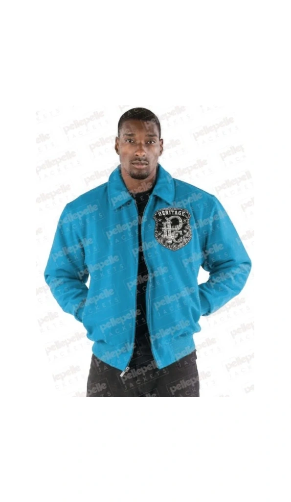 Pelle Pelle Turquoise All Or Nothing Men Jacket