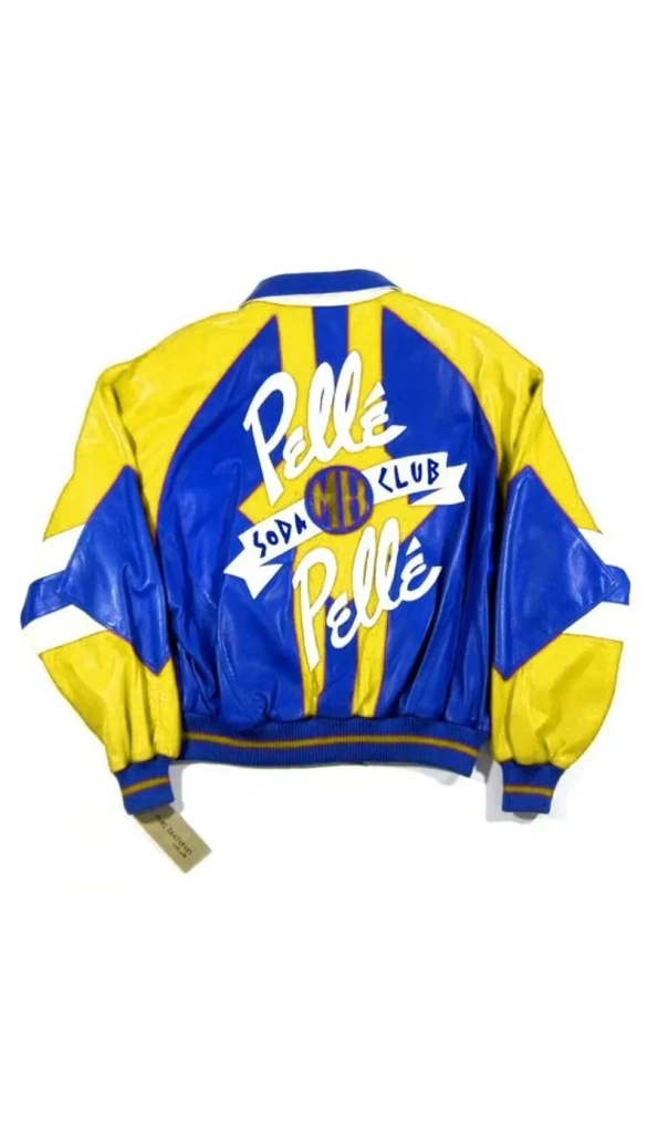 Pelle Pelle Yellow And Blue Soda Club Jacket | MB Jacket