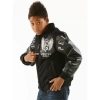 Pelle Pelle Kids Black Wool Leather Jacket