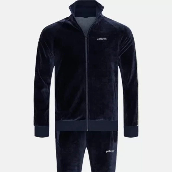 Pelle Pelle Blue Velvet Men Tracksuit