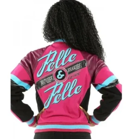 Pelle Pelle Women Pink Varsity Wool Jacket