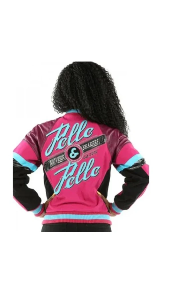 Pelle Pelle Women Pink Varsity Wool Jacket