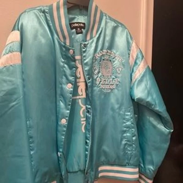Pelle Pelle Blue Boxing Varsity Polyester Jacket view 1