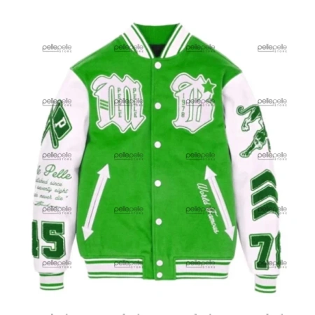 Pelle Pelle Green MB Varsity Wool Jacket