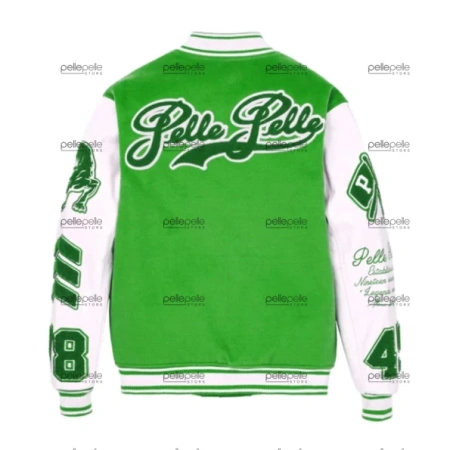 Pelle Pelle Green MB Varsity Wool Jacket