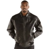 Pelle Pelle Men Plain Crocodile Leather Jacket