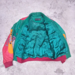 Pelle Pelle Pink And Green MB Leather Jacket view 3