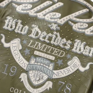 Who Decides War x Pelle Pelle Greatest Of All Time Leather Jacket view 3