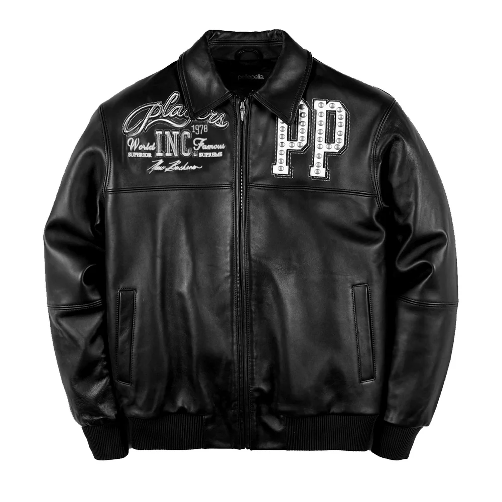 Pelle Pelle Players Inc Black Leather Jacket view 1